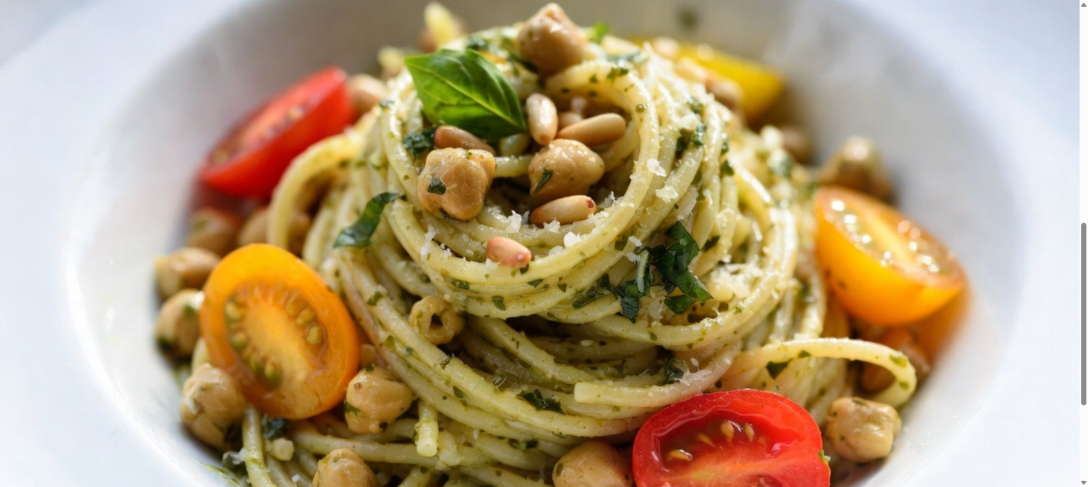 Špageti iz čičerike s tunino in paradižniki: hiter obrok