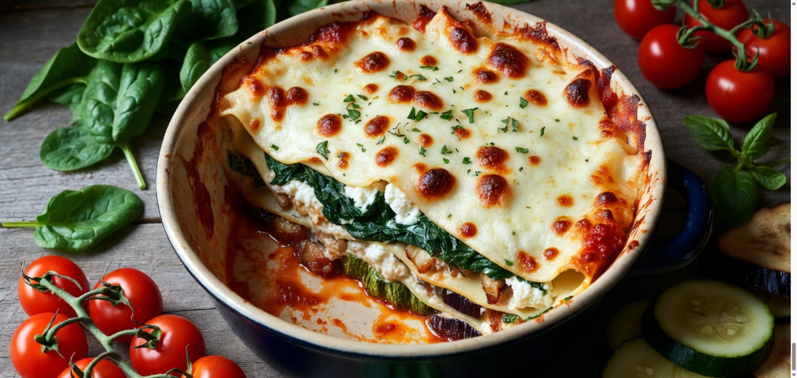 Lazanja iz pirne moke z gobami in tartufi: praznična lazanja