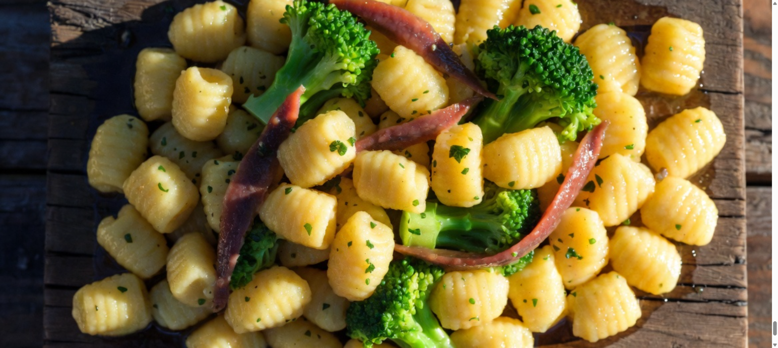 Njokci durum z omako iz gob in timijana: jesenski kremast recept