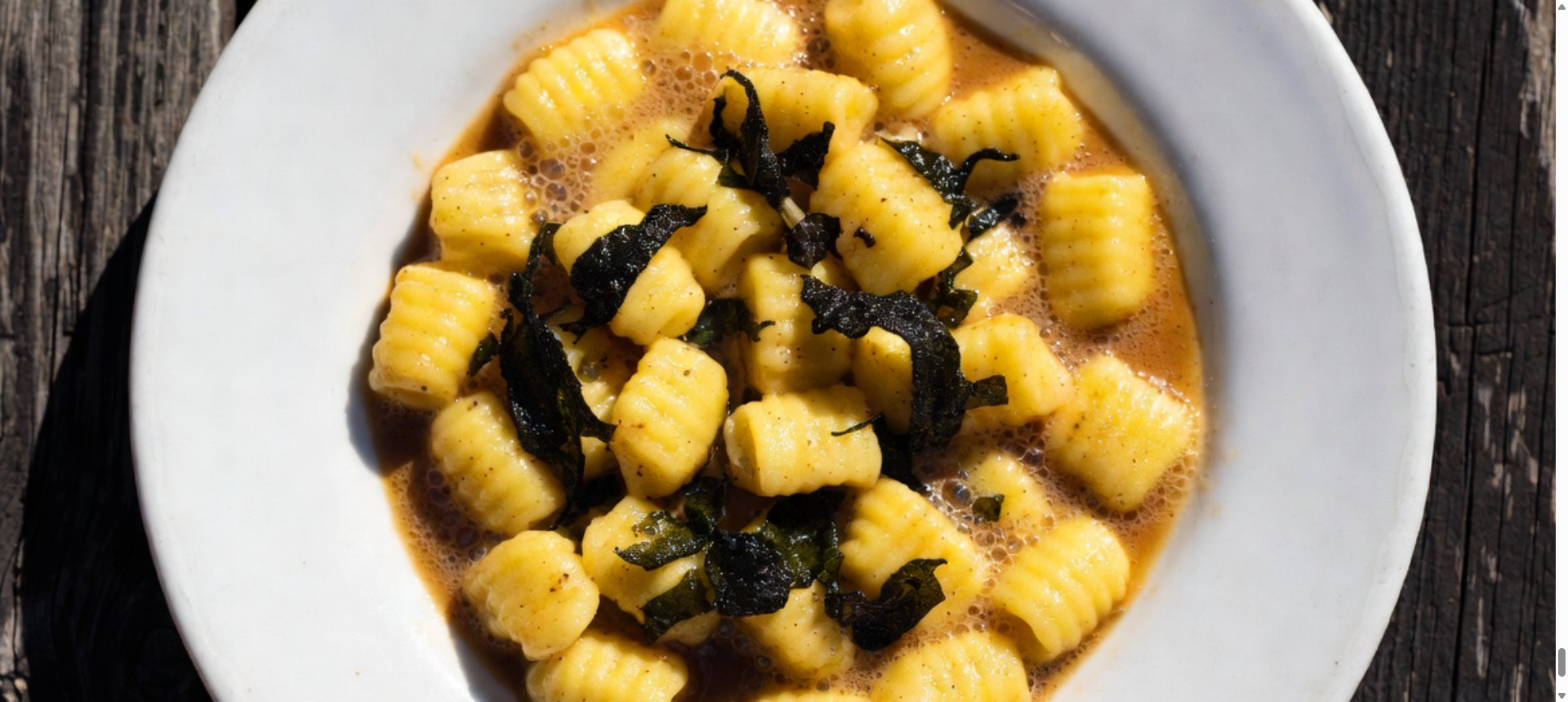 Njokci durum s svinjsko kračo v omaki: zimski praznični recept