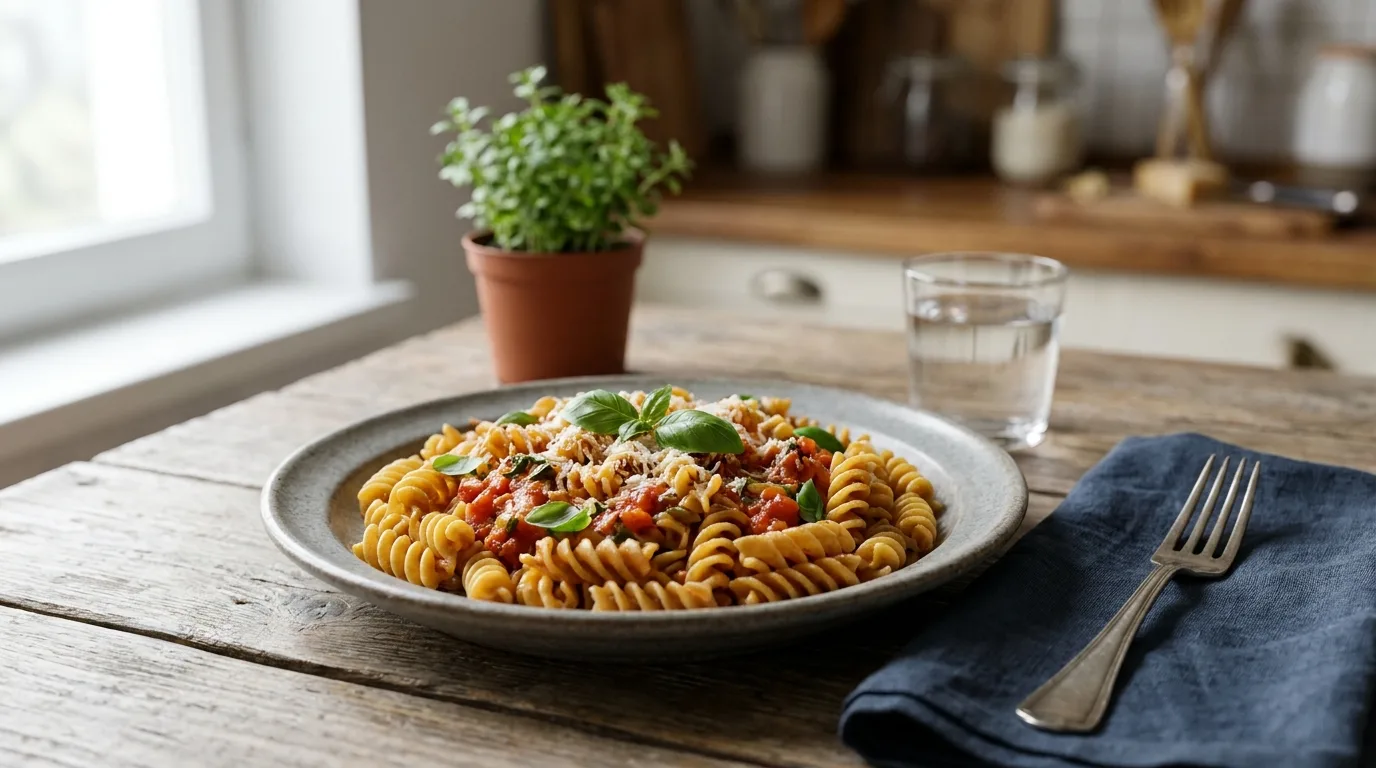 Hitra večerja s testeninami: recept za 15 minut